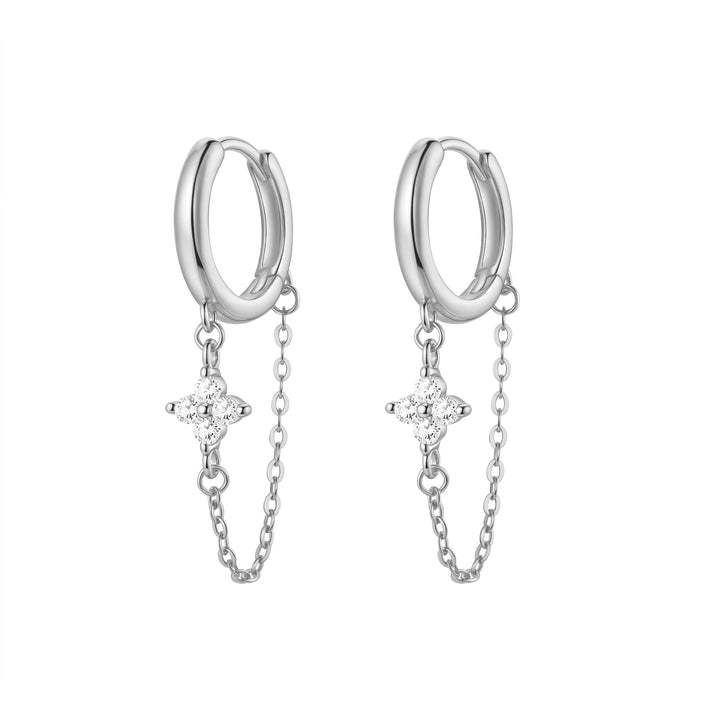 Aros Blossom Brillo Plata de Ley 925