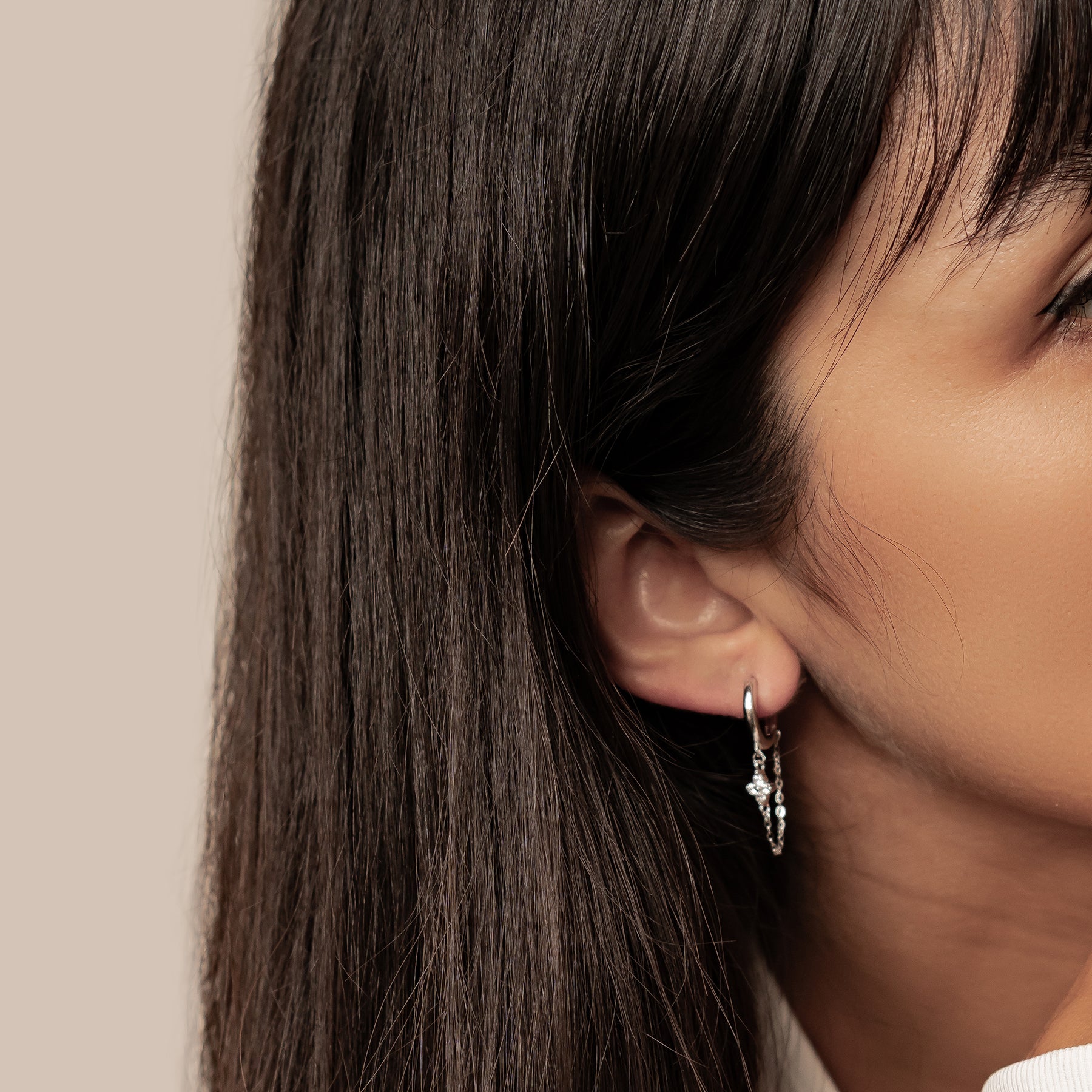 Créoles Blossom Étincelle Argent Sterling