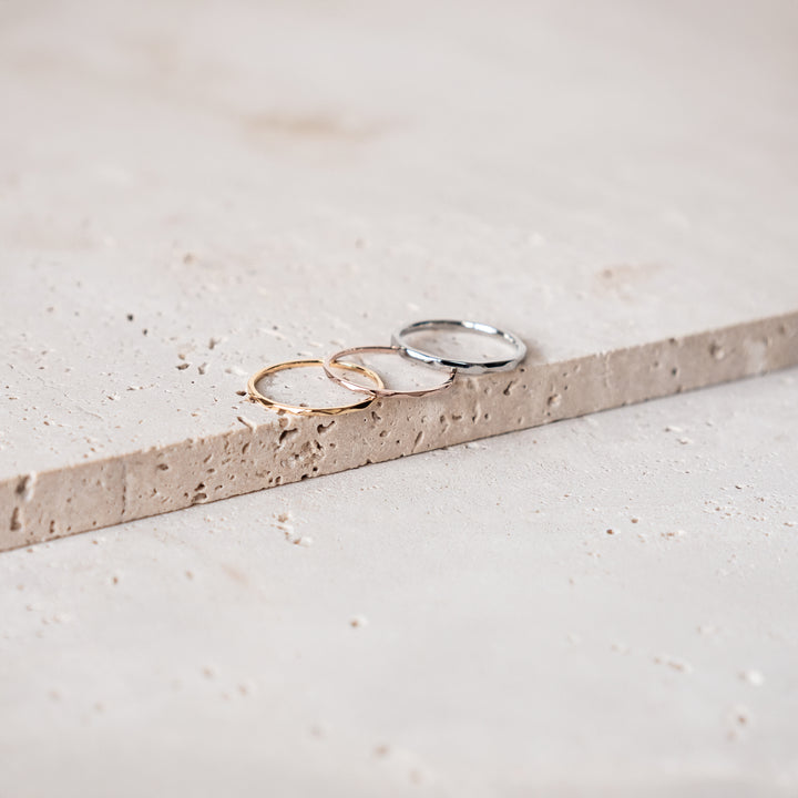 Bague Twist Stack Acier Inoxydable