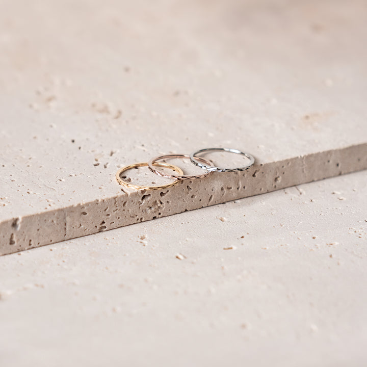 Bague Twist Stack Acier Inoxydable