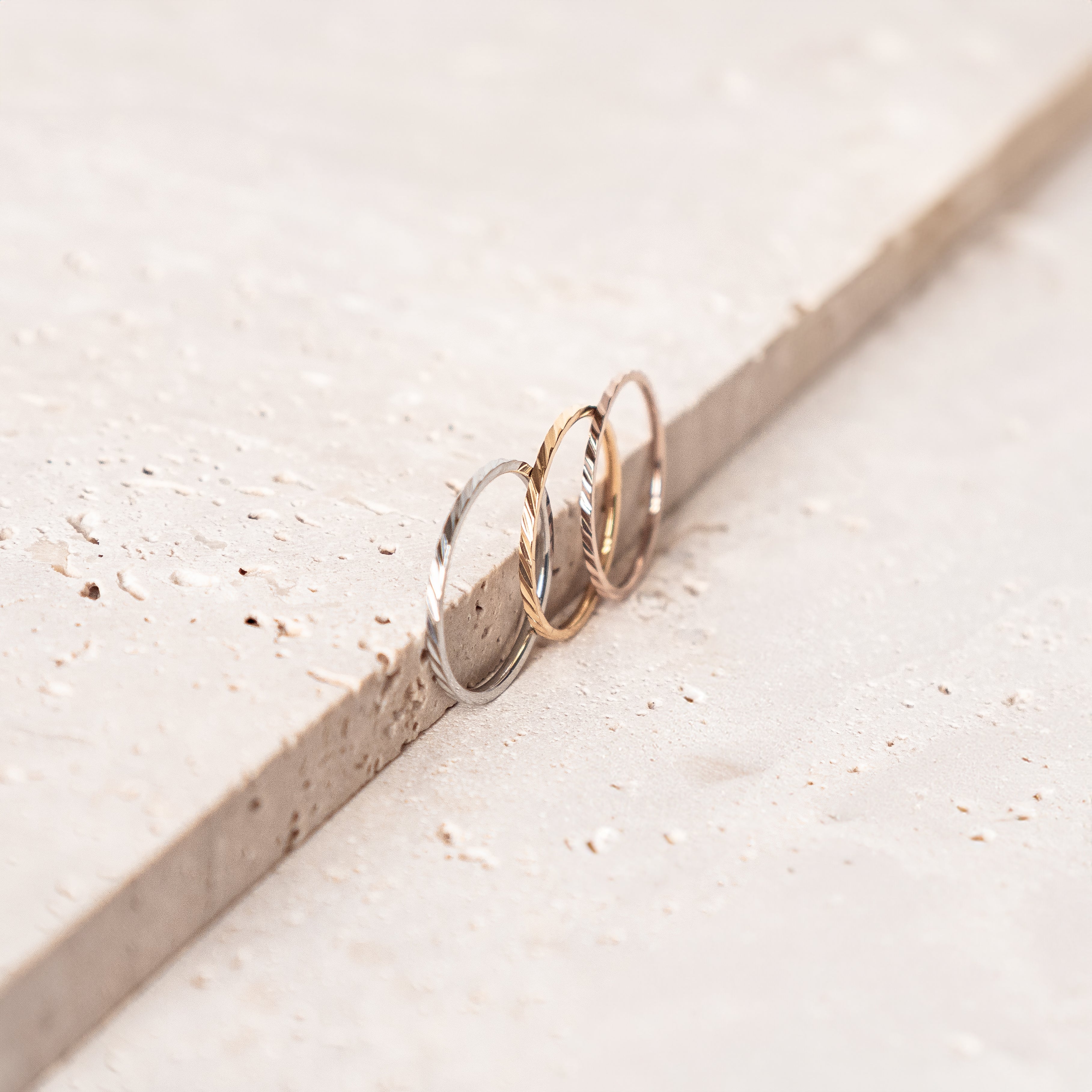 Twist Stack Ring aus Edelstahl