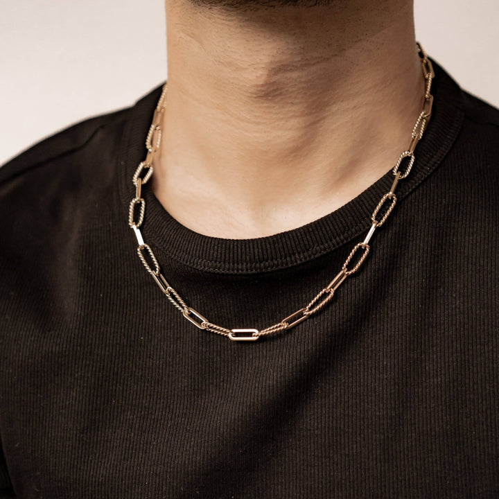Gedrehte Paperclip-Kette – Wasserdicht