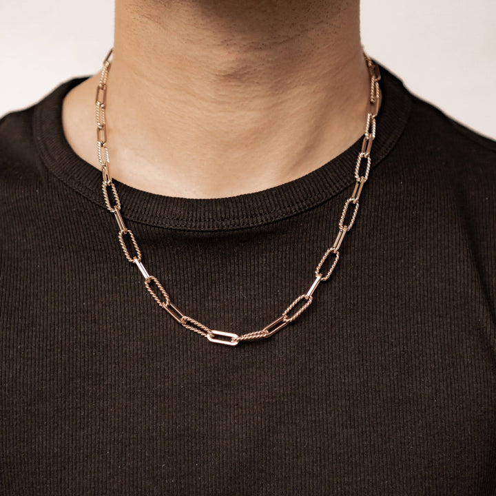 Gedrehte Paperclip-Kette – Wasserdicht