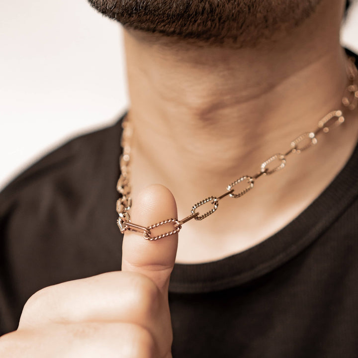 Gedrehte Paperclip-Kette – Wasserdicht
