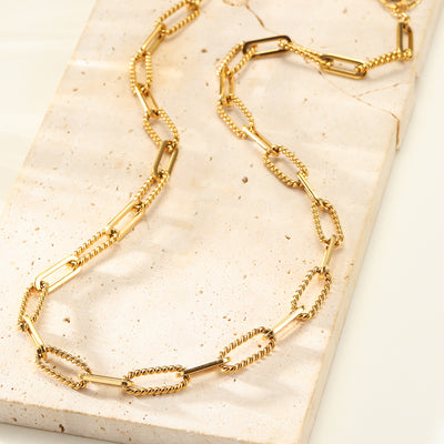Gedrehte Paperclip-Kette – Wasserdicht