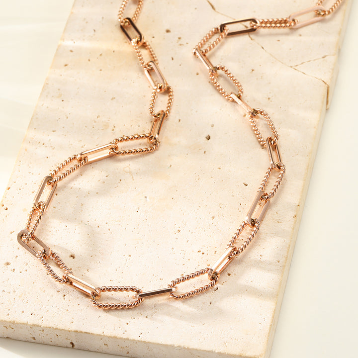 Gedrehte Paperclip-Kette – Wasserdicht