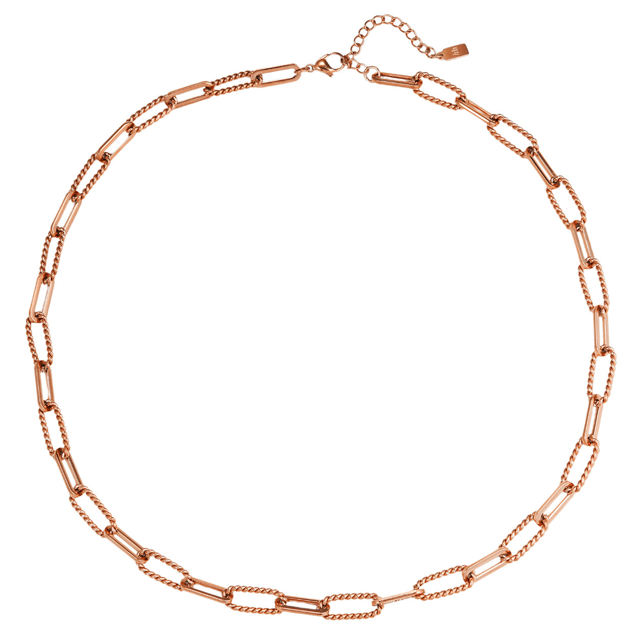 Collar Cadena Paperclip Trenzada Waterproof