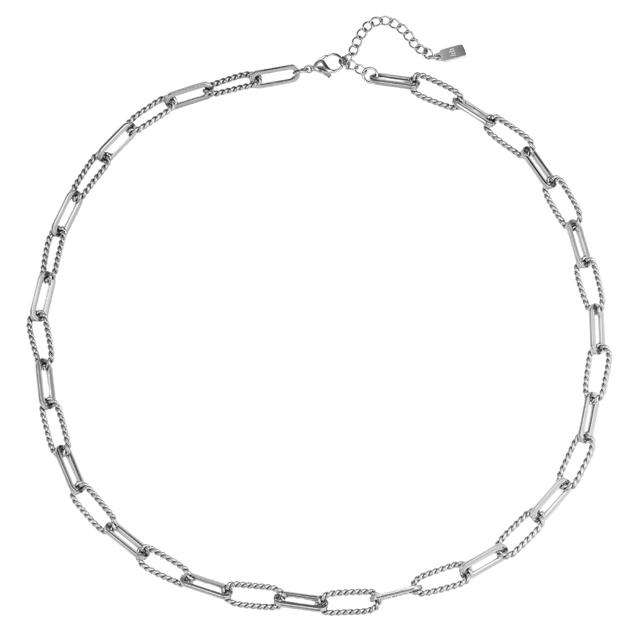 Collar Cadena Paperclip Trenzada Waterproof