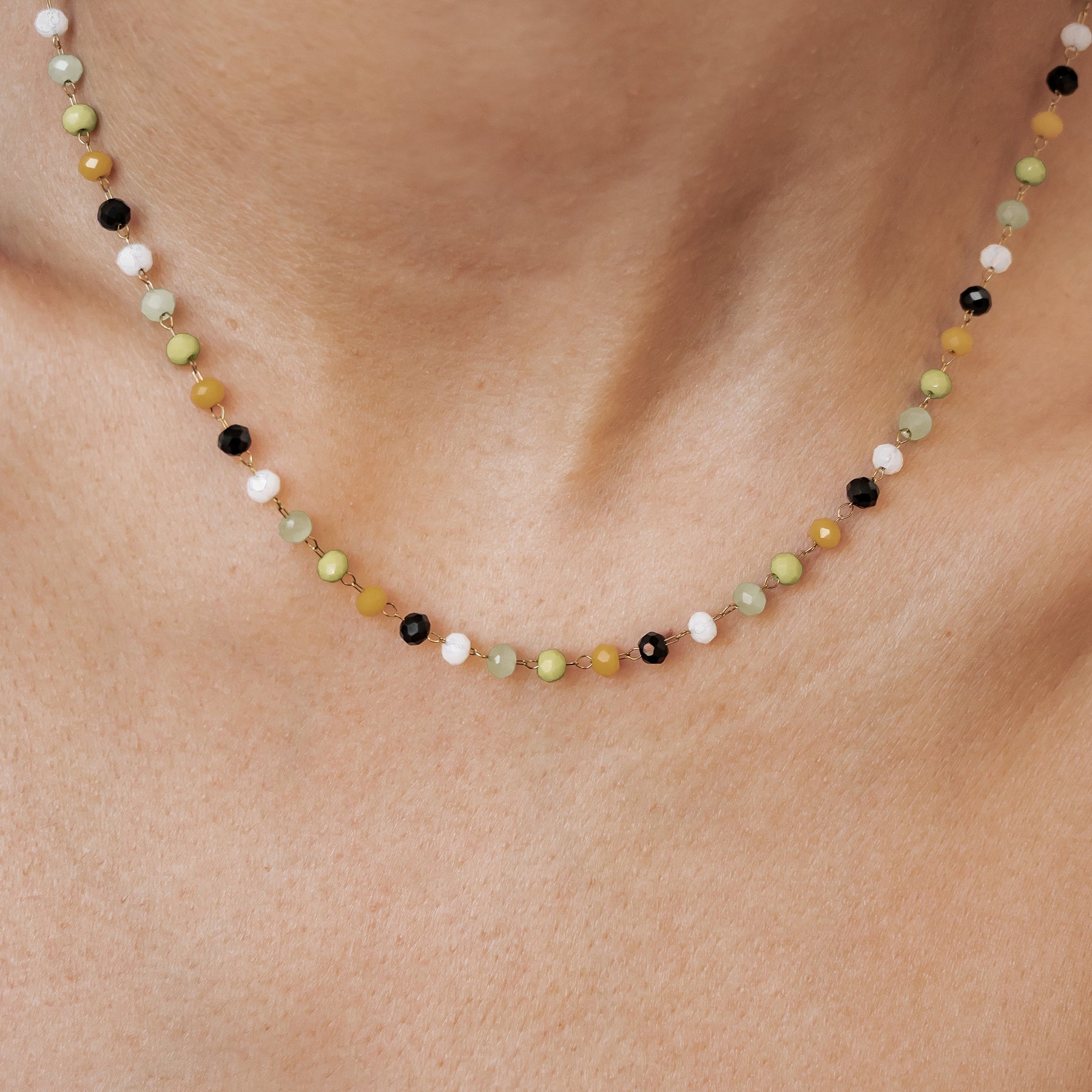 Collar Cuentas Multicolor Vibrante Waterproof