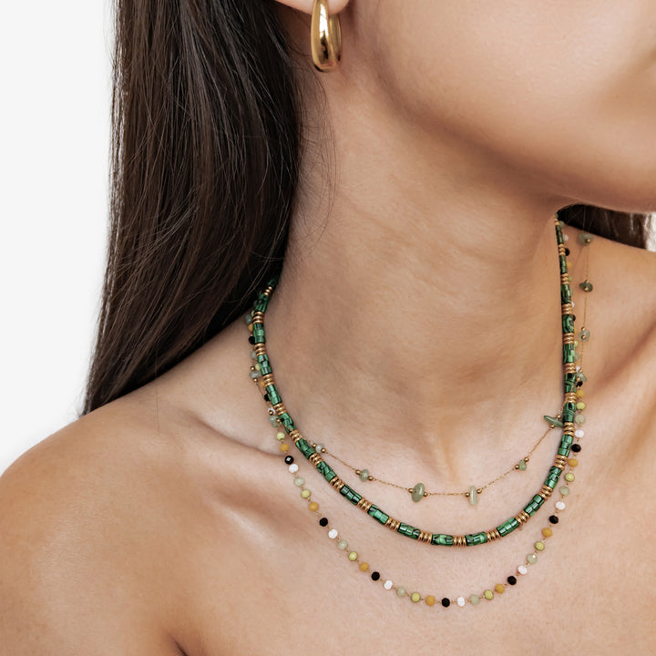 Collier Perles Multicolores Vibrant Waterproof