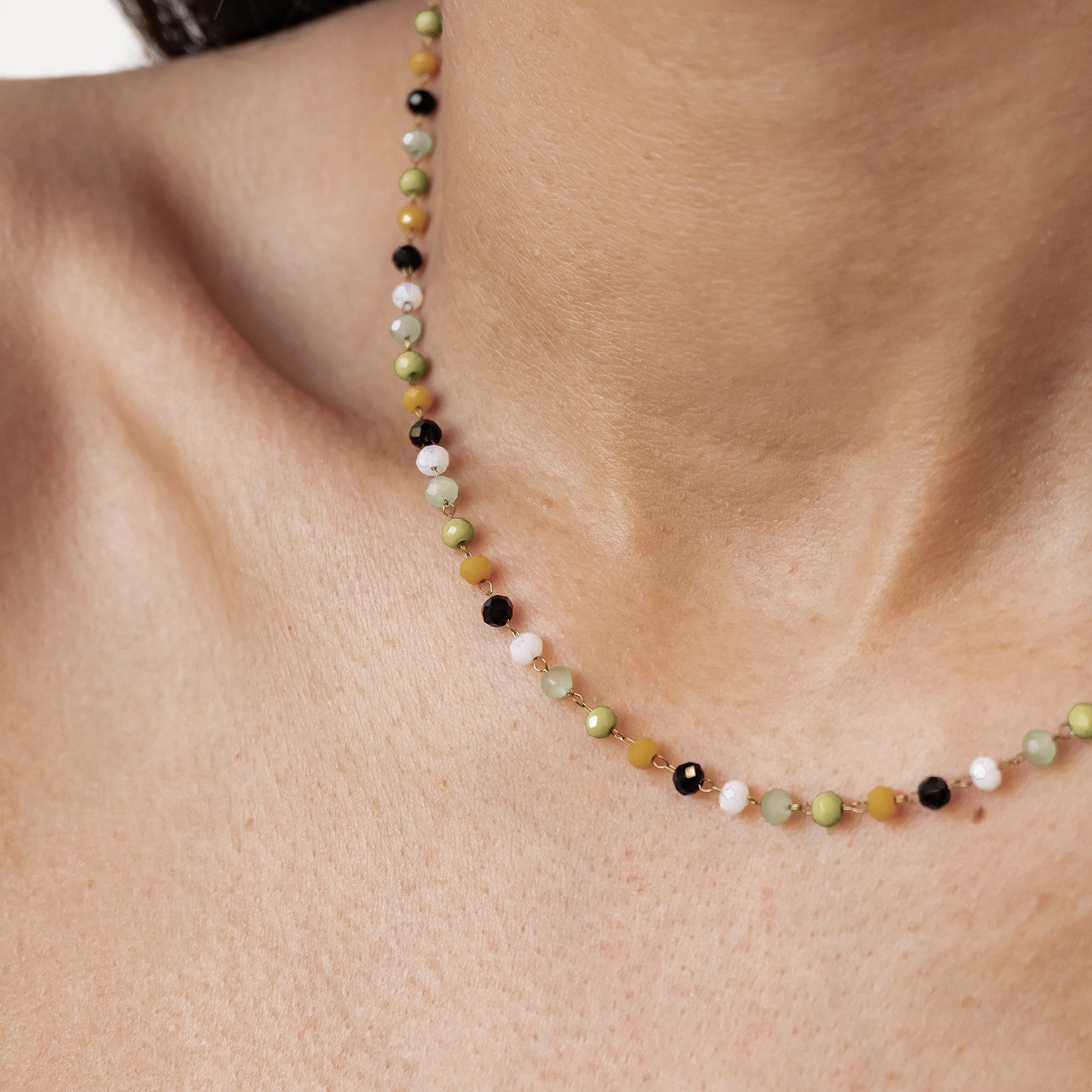 Collar Cuentas Multicolor Vibrante Waterproof