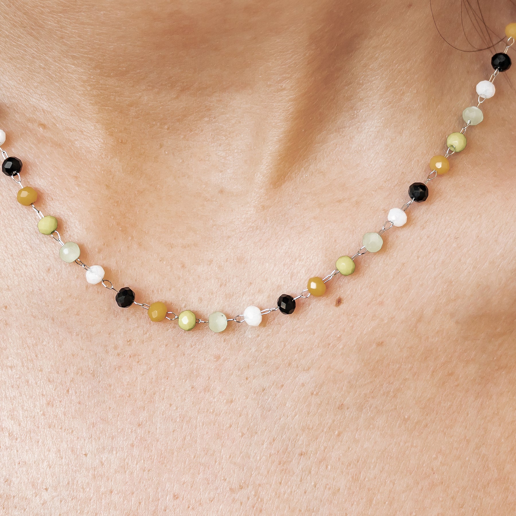Collar Cuentas Multicolor Vibrante Waterproof