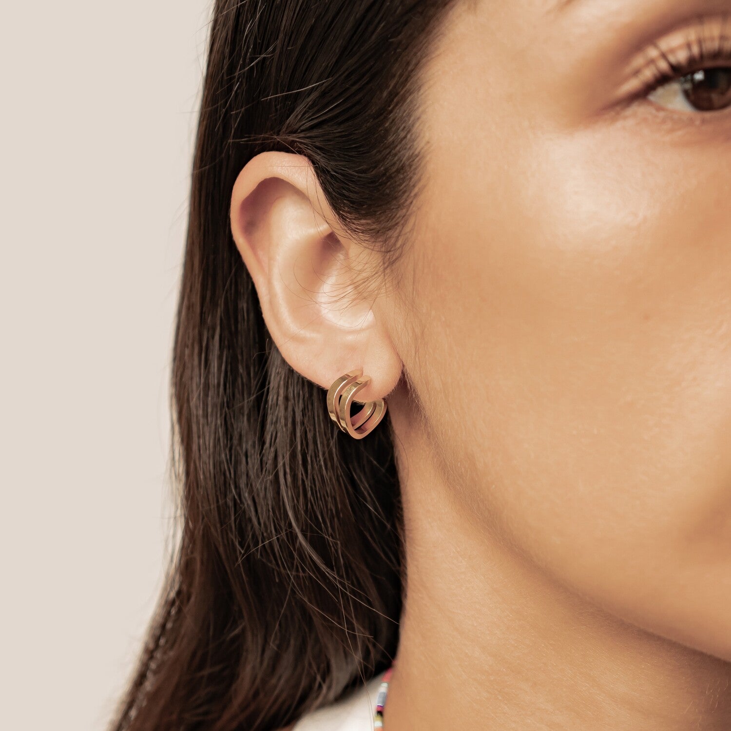 Pendientes Aros Ondulados Waterproof
