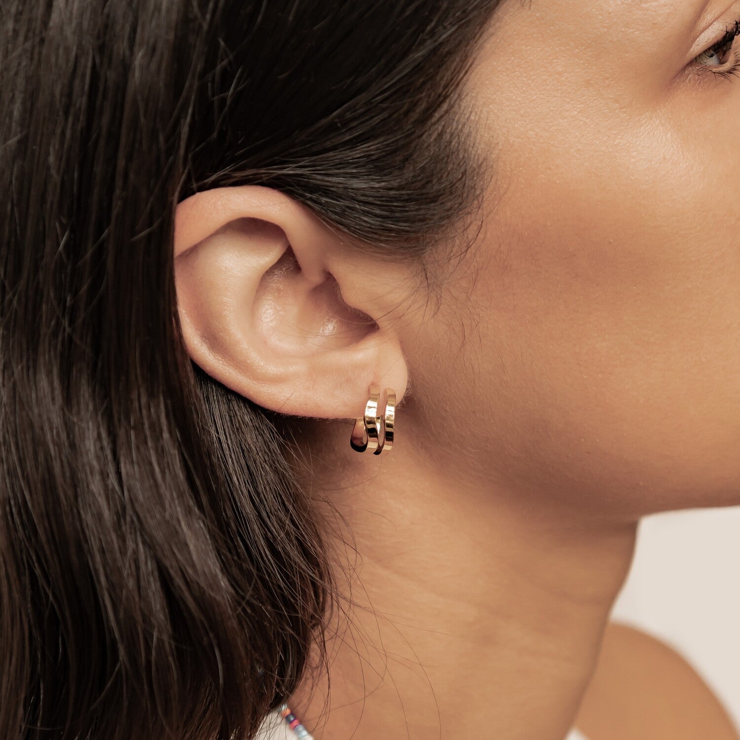 Pendientes Aros Ondulados Waterproof
