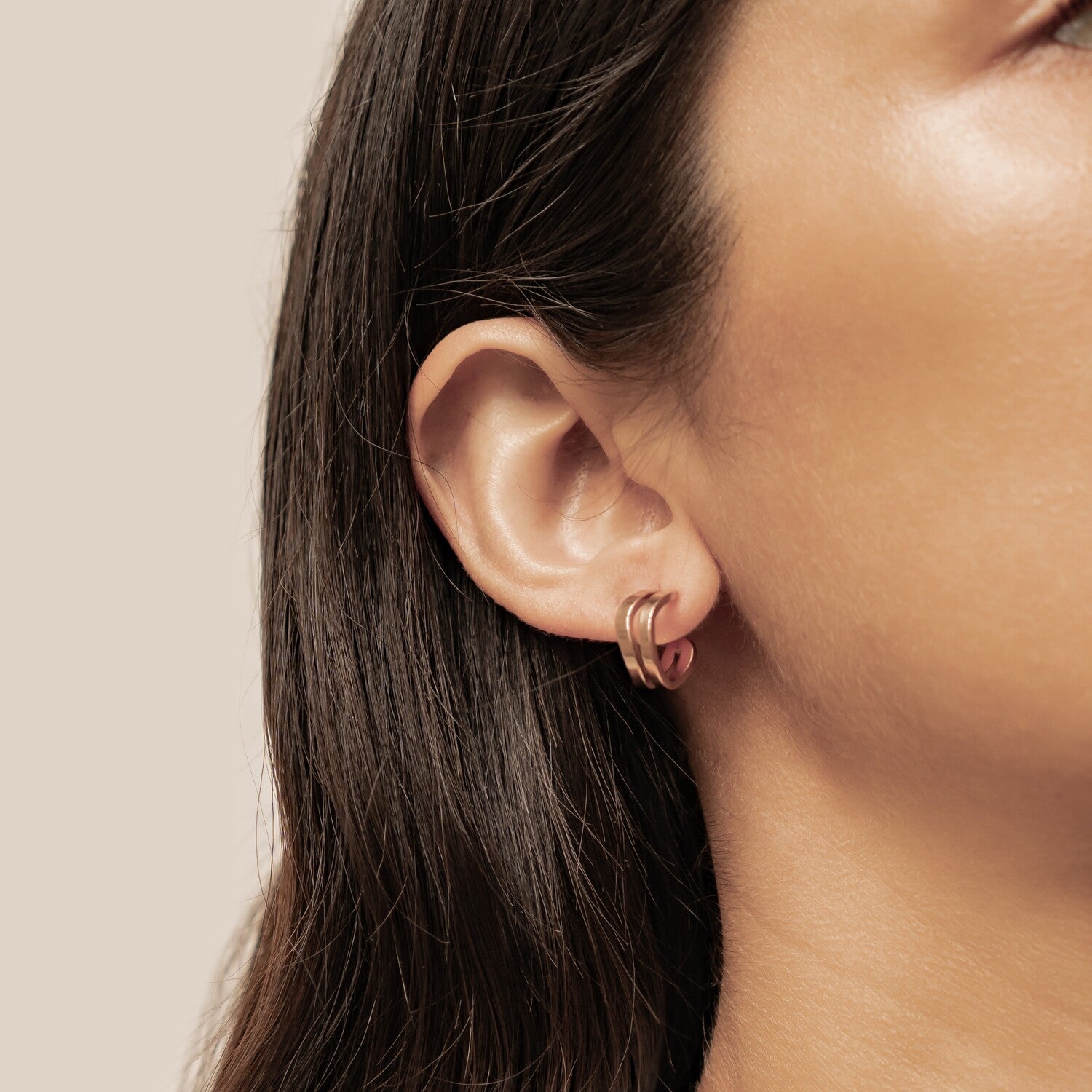 Pendientes Aros Ondulados Waterproof