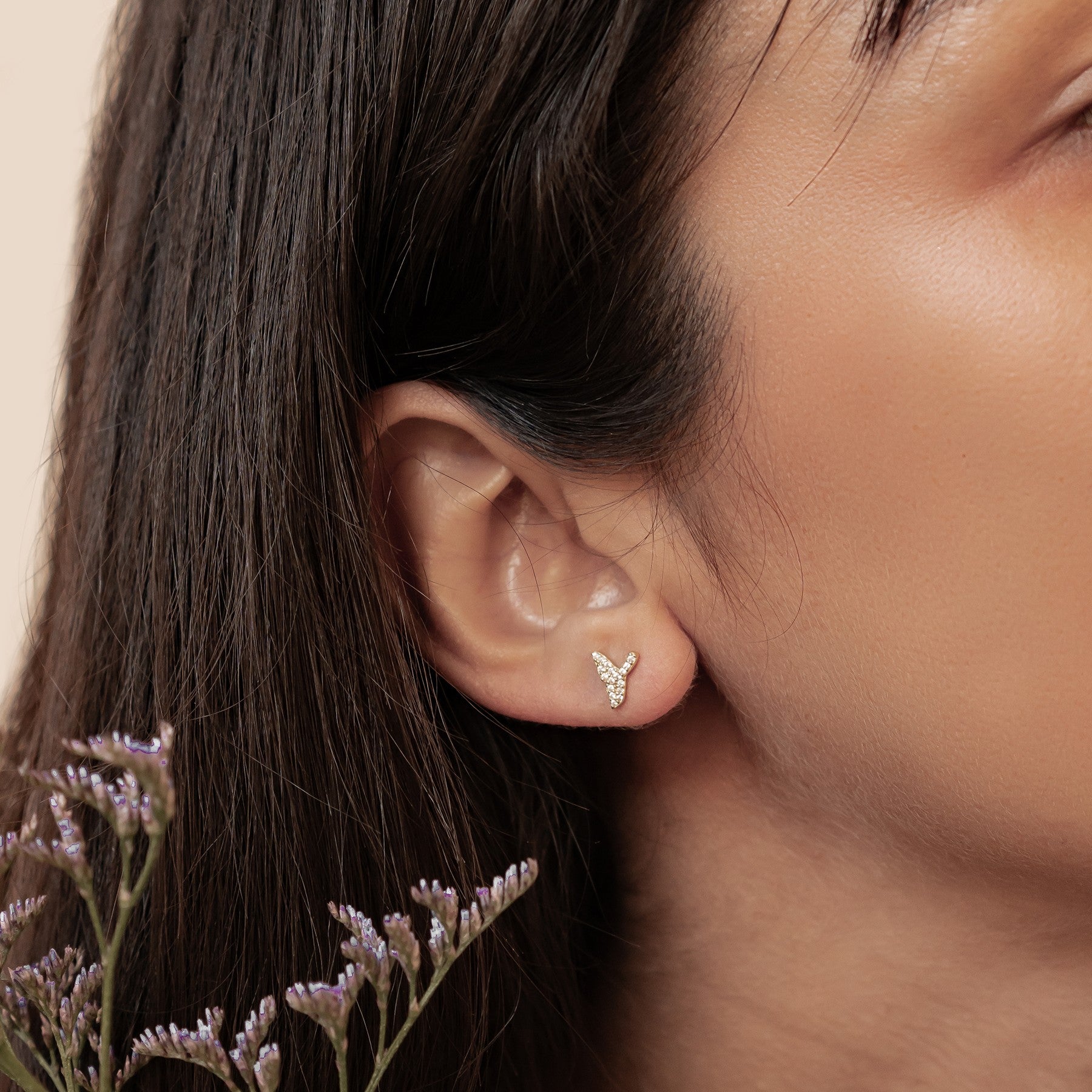 Pendientes Botón Cola Ballena Brillo Plata de Ley 925