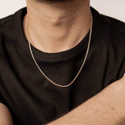 Wheat Chain Necklace Waterproof