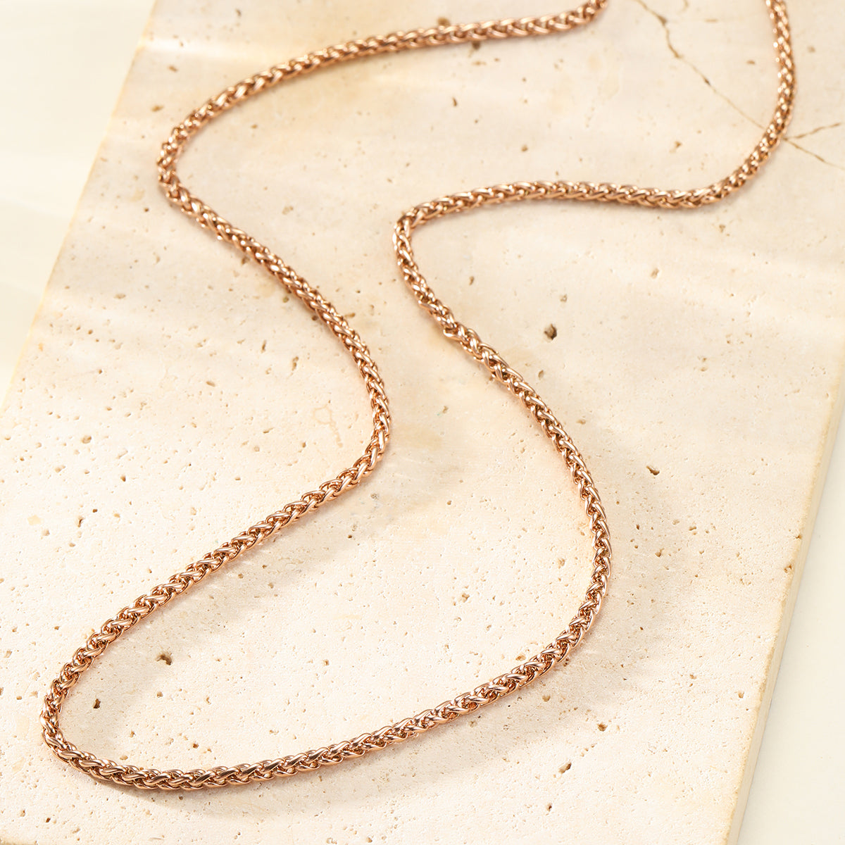 Wheat Chain Necklace Waterproof
