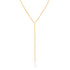 Collier Lariat Pendentif Perle Sterling Argent