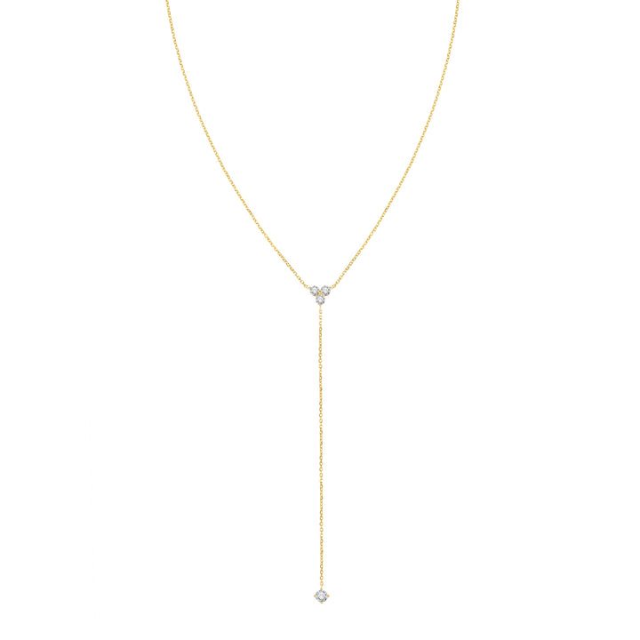 Trinity Y Necklace 14K