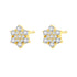 Zirconia Bloom Stud Earrings Sterling Silver