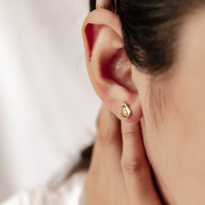 Clous d'Oreille Avocat Argent Sterling