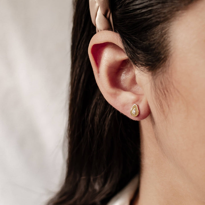 Clous d'Oreille Avocat Argent Sterling