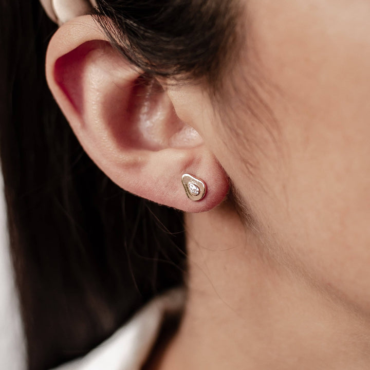 Clous d'Oreille Avocat Argent Sterling