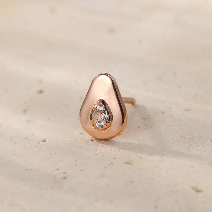 Clous d'Oreille Avocat Argent Sterling