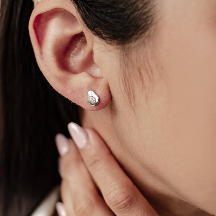 Clous d'Oreille Avocat Argent Sterling