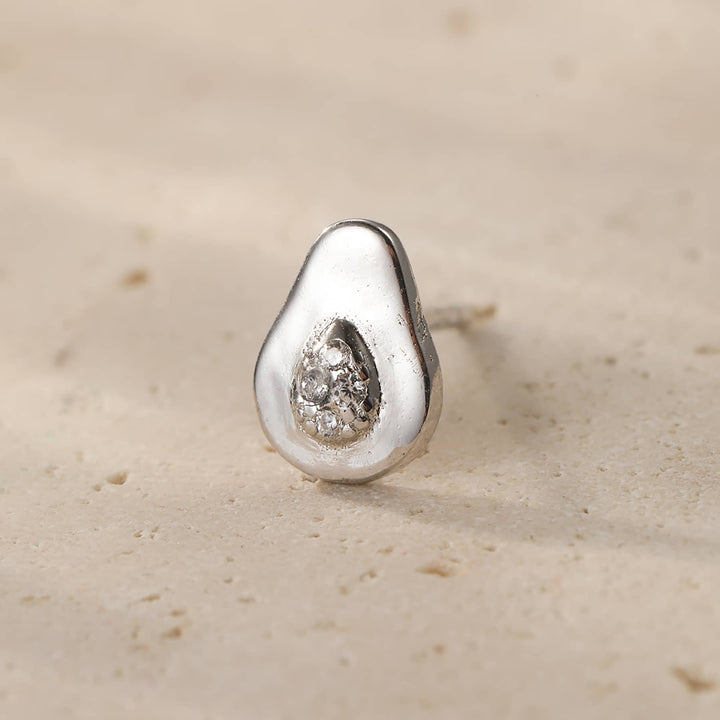 Clous d'Oreille Avocat Argent Sterling