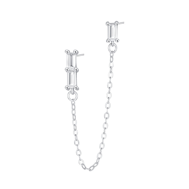 Baguette Ear Cuff Sterlingsilber