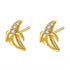 Clous d'Oreille Banane Sterling Argent