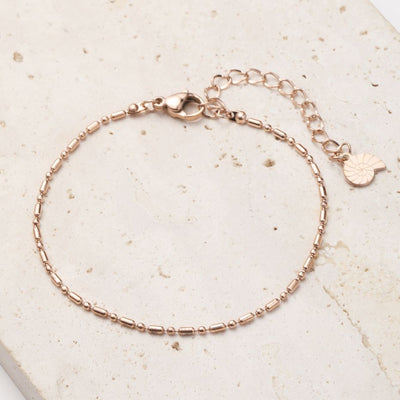 Stab und Kugel Armband in Rosegold