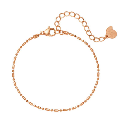 Stab und Kugel Armband in Rosegold