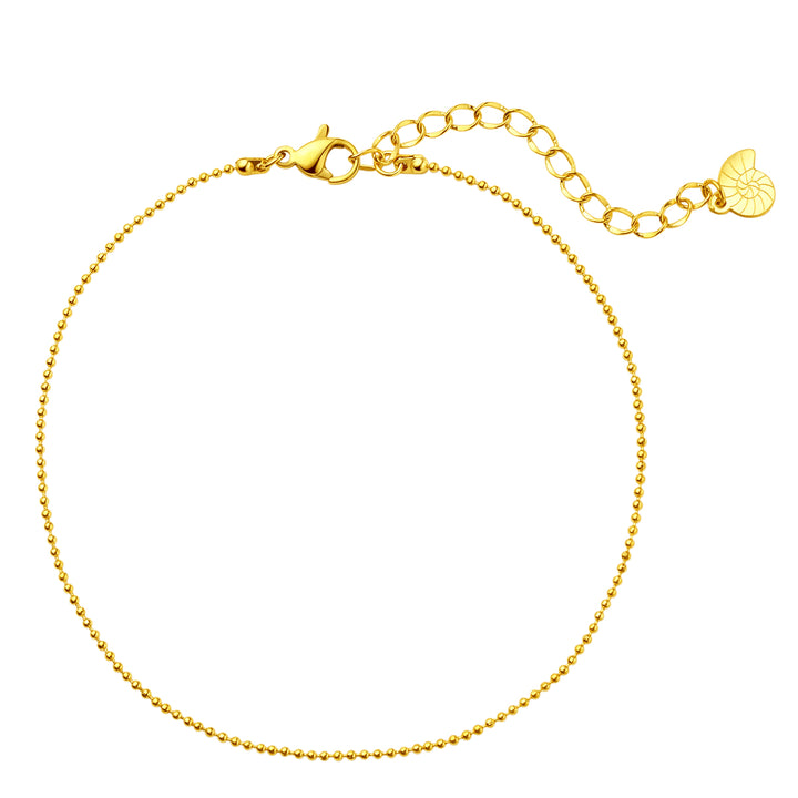Tobillera Cadena Bolas en Oro