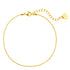 Bead Chain Anklet Gold
