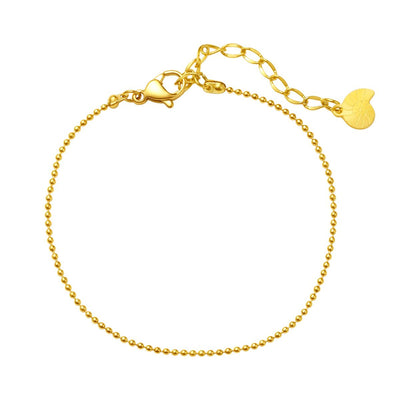 Bracelet Chaîne à Pompon en Or