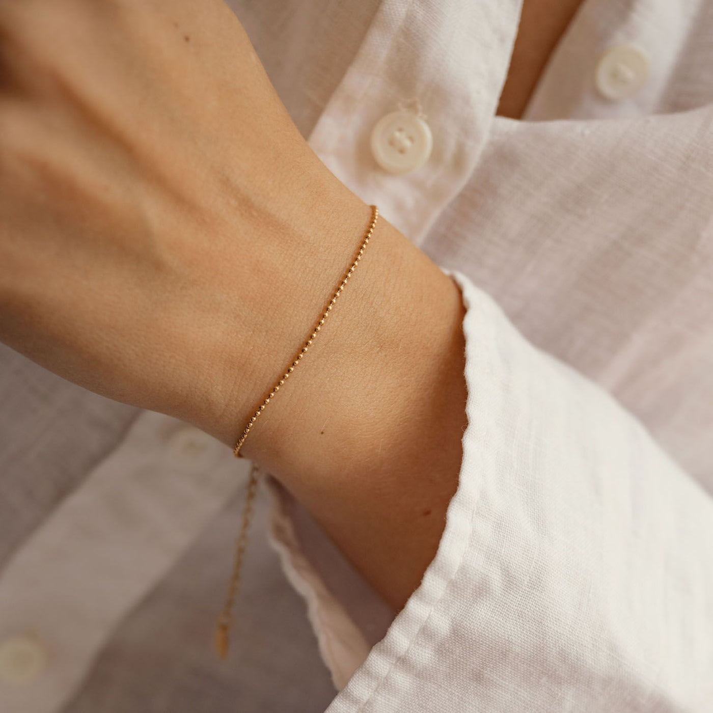 Armband in Kugelkette-Design in Gold