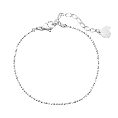 Bead Chain Bracelet Silver