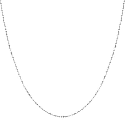 Bead Chain Necklace Silver