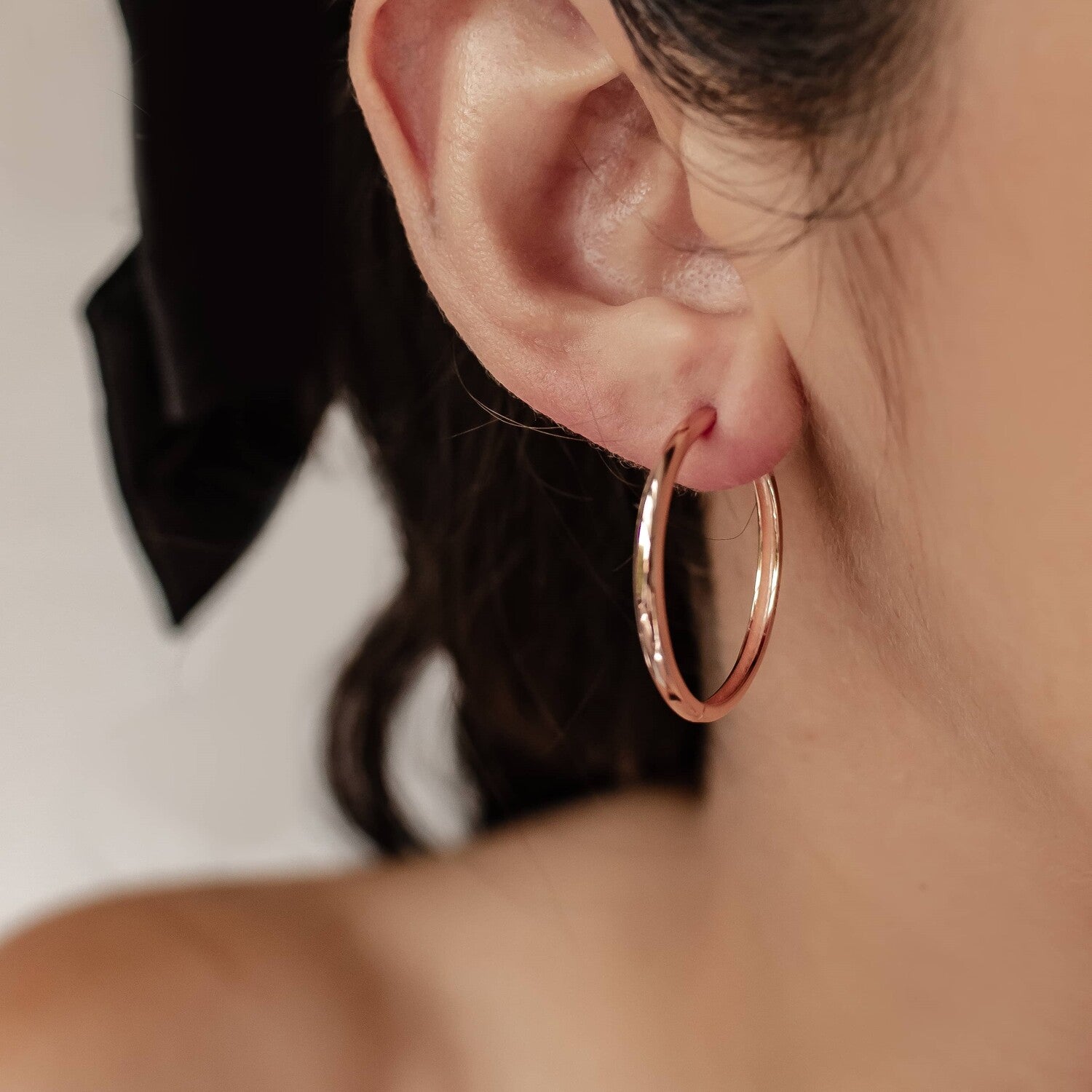 Chunky Große Creolen Sterlingsilber