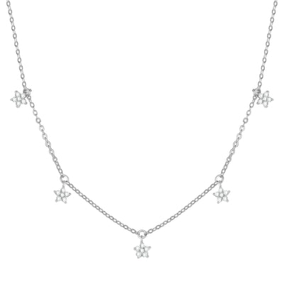 Collier Bloom Charm Sterling Argent