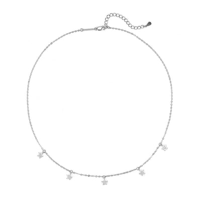 Collier Bloom Charm Sterling Argent