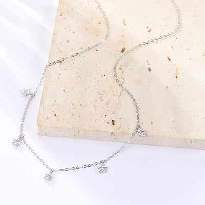 Bloom Charm Necklace Sterling Silver