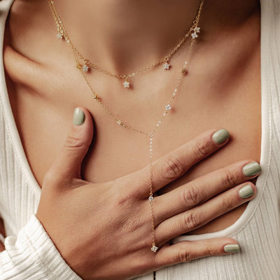 Ensemble Collier Bloom Sterling Argent 