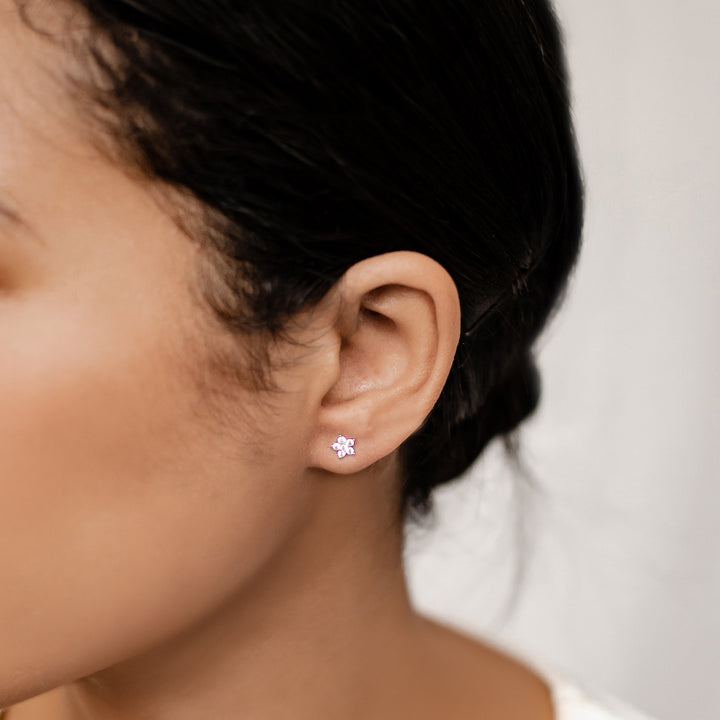Bloom Stud Earrings 9K Gold