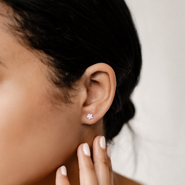 Bloom Stud Earrings 9K Gold