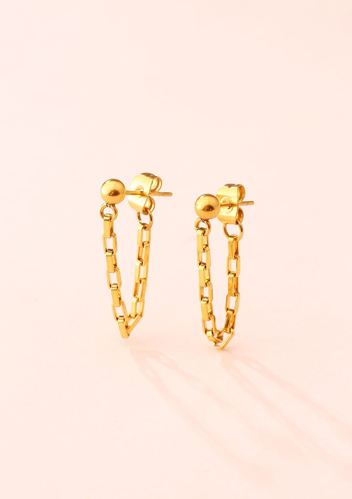 Bold Chain Earrings Gold