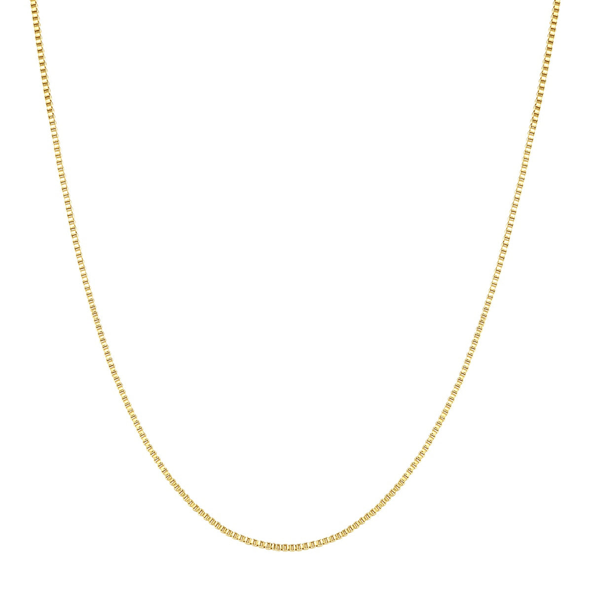 Box Link Kette Gliederkette in Gold
